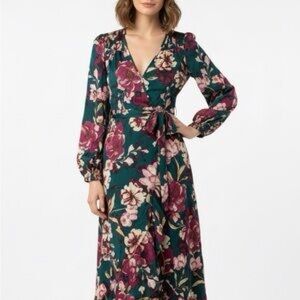 Band Of The Free ~ Floral Wrap Dress (size: small) worn once